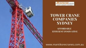 tower cranes for sale Australia 